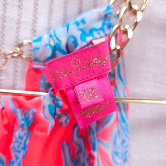 LILLY PULITZER Shirt Tank Top Pink Blue Womens XXS Sleeveless Pink Resortwear‎ - Picture 5 of 10